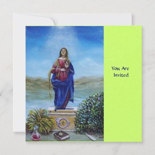 OUR LADY OF LIGHT Madonna of Immaculate Conception Invitation