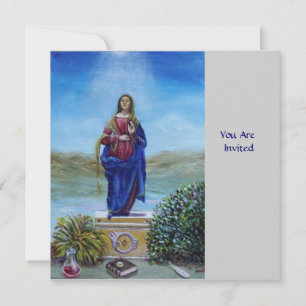 OUR LADY OF LIGHT Madonna of Immaculate Conception Invitation