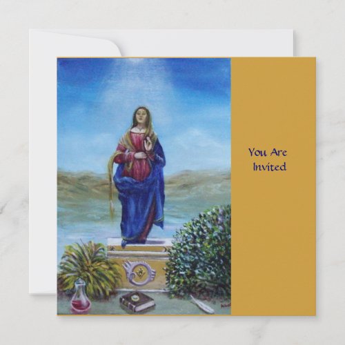 OUR LADY OF LIGHT Madonna of Immaculate Conception Invitation