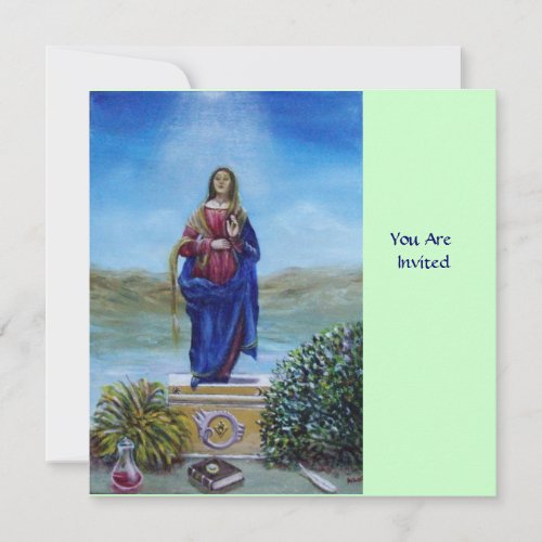 OUR LADY OF LIGHT Madonna of Immaculate Conception Invitation
