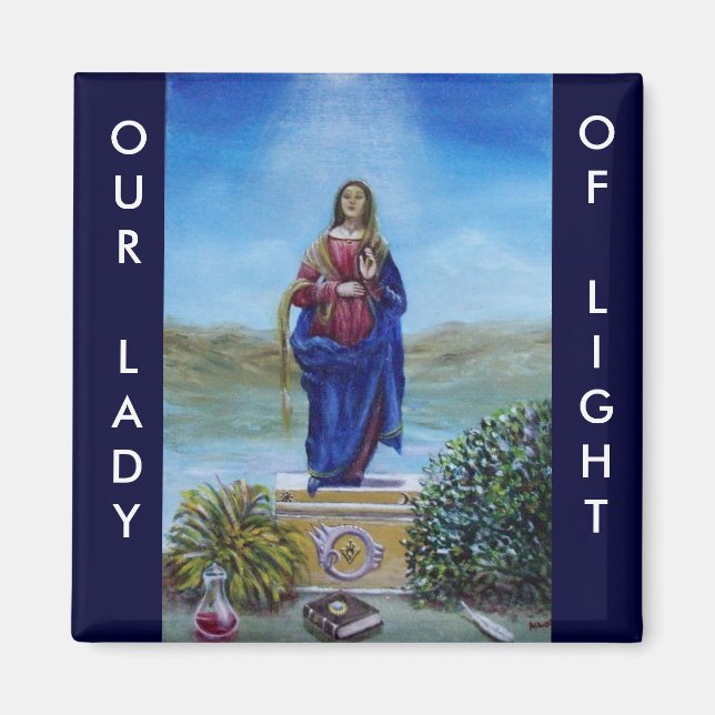 OUR LADY OF LIGHT Madonna of Immaculate Conception Magnet (Front)