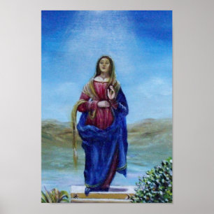 OUR LADY OF LIGHT Madonna of Immaculate Conception Poster
