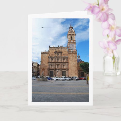 Our Lady of Los Angeles Church in Valencia Spain Card