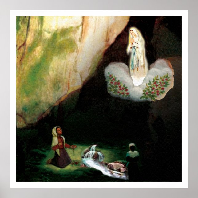 Our Lady of Lourde poster (Front)