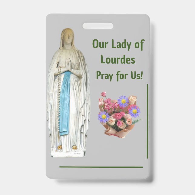 Our Lady of Lourdes Badge (Front)