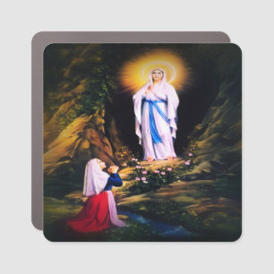 Our Lady of Lourdes Car Magnet