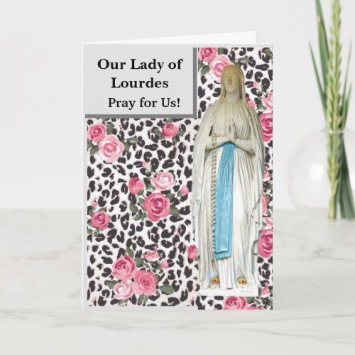 Our Lady of Lourdes Card