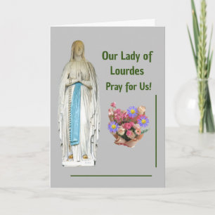 Our Lady of Lourdes Card