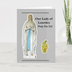 Our Lady of Lourdes Card