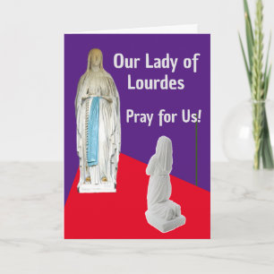Our Lady of Lourdes Card