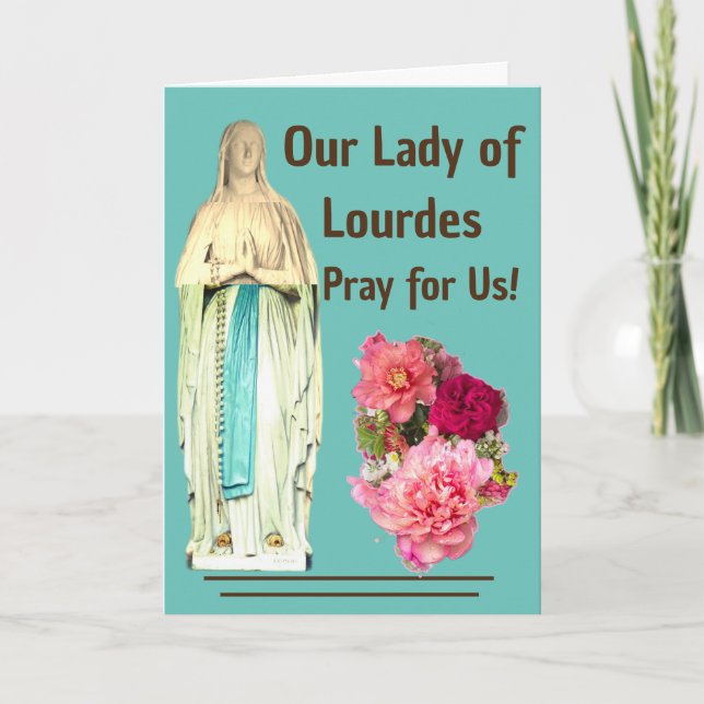 Our Lady of Lourdes Card (Front)