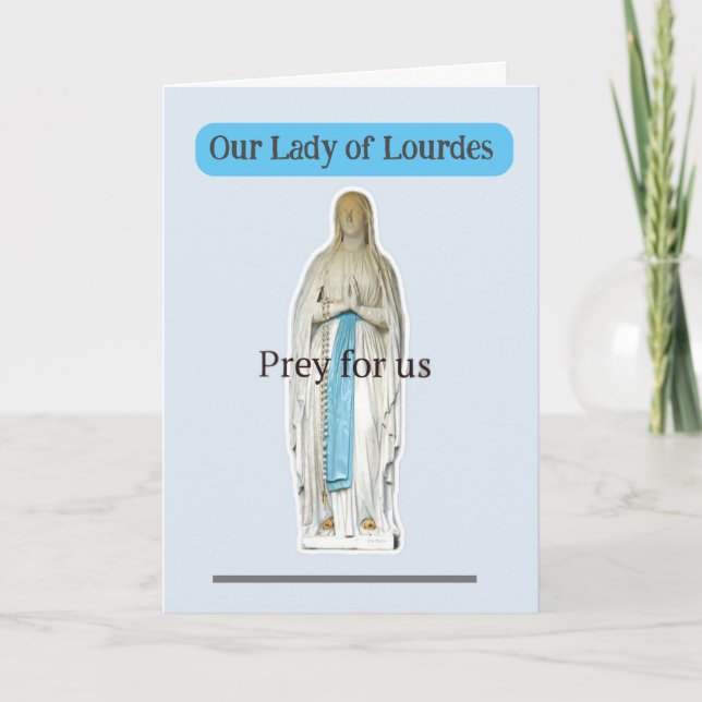 Our Lady of Lourdes Card (Front)