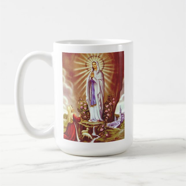 Our Lady of Lourdes Coffee Mug (Left)
