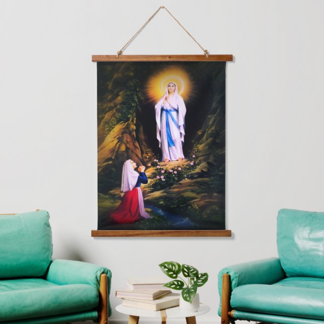 Our Lady of Lourdes Hanging Tapestry (Living Room)