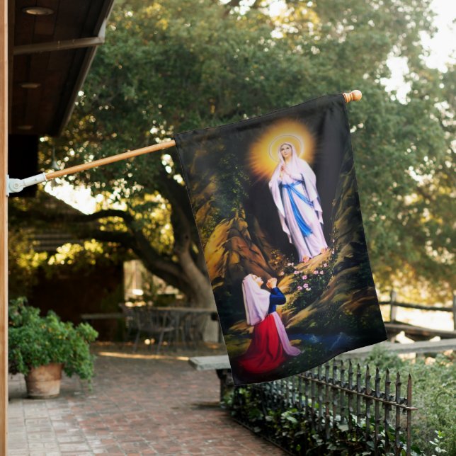 Our Lady of Lourdes House Flag (In SItu)