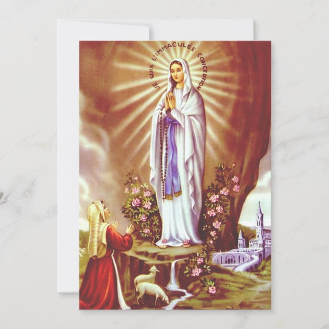 Our Lady of Lourdes Invitation (Front)