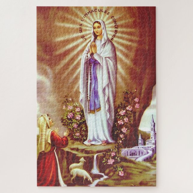 Our Lady of Lourdes Jigsaw Puzzle (Vertical)