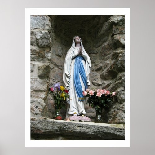 Our Lady of Lourdes Photograph Poster