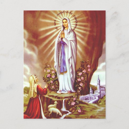 Our Lady of Lourdes Postcard