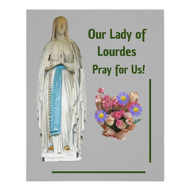 Our Lady of Lourdes Poster (Front)