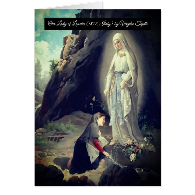 Our Lady of Lourdes Saint Bernadette Cards (Front)