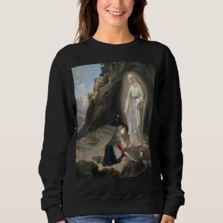 Our Lady Of Lourdes St Bernadette Immaculate Mary  Sweatshirt