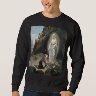 Our Lady Of Lourdes St Bernadette Immaculate Mary  Sweatshirt