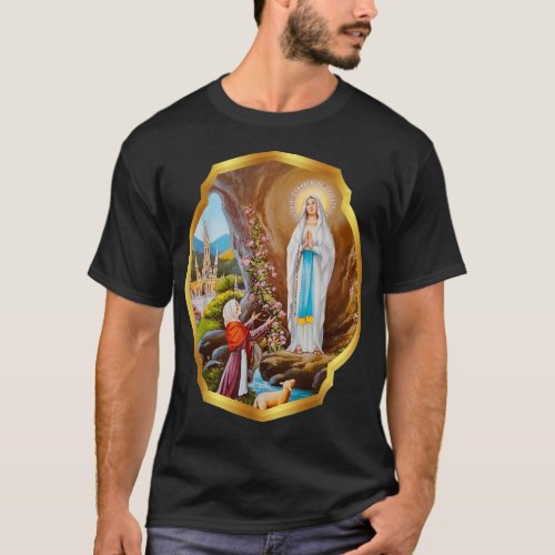 Our Lady of Lourdes St Bernadette Immaculate Mary  T_Shirt