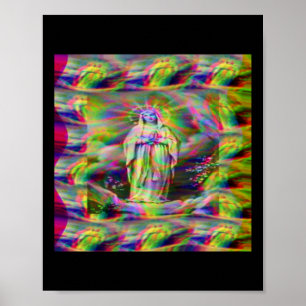 Our Lady Of Lourdes Sticker Poster