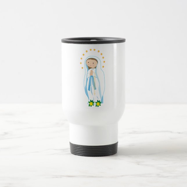 Our Lady of Lourdes Travel Mug (Center)