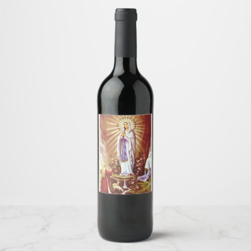 Our Lady of Lourdes Wine Label