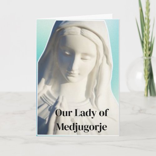 Our Lady of Medjugorje Card