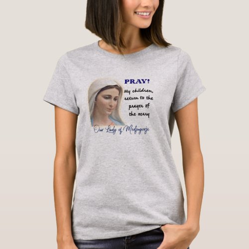 Our Lady of Medjugorje T_Shirt