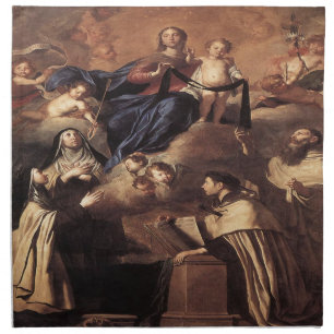 Our Lady of Mount Carmel 1641 Cloth Napkin