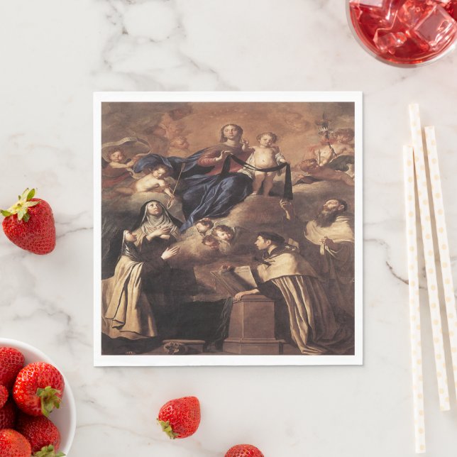 Our Lady of Mount Carmel 1641 Napkins (Insitu)
