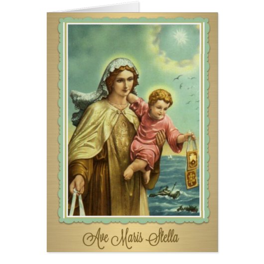 Our Lady of Mount Carmel Ave Maris Stella Cards (Front)