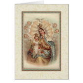 Our Lady of Mount Carmel Baby Jesus Scapular Card (Front)