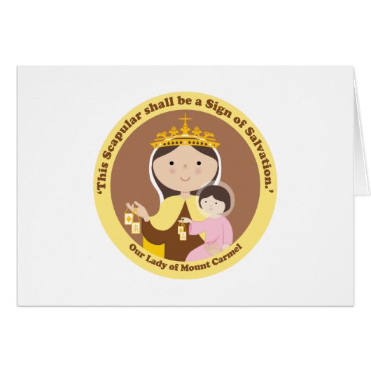 Our Lady of Mount Carmel Cards (Front Horizontal)