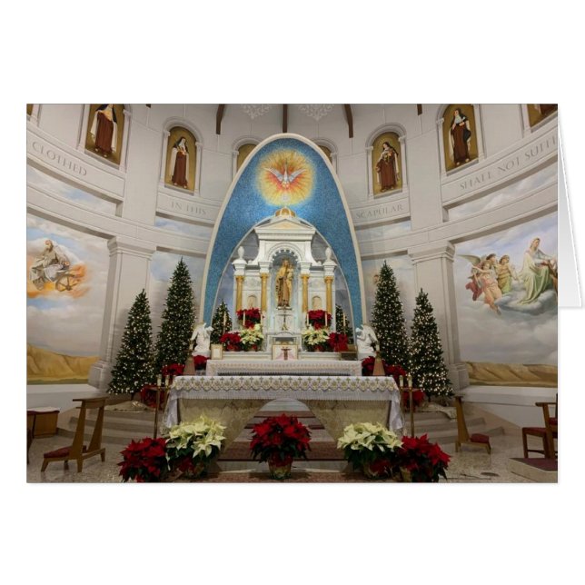 Our Lady of Mount Carmel Catholic Kenosha WI Cards (Front Horizontal)