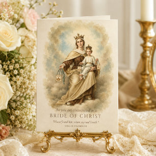 Our Lady of Mount Carmel Consecrated Virgin Card