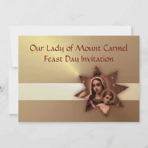 Our Lady of Mount Carmel Feast Day Invitation