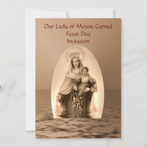 Our Lady of Mount Carmel Feast Day Invitation