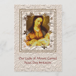 Our Lady of Mount Carmel Feast Day Invitation