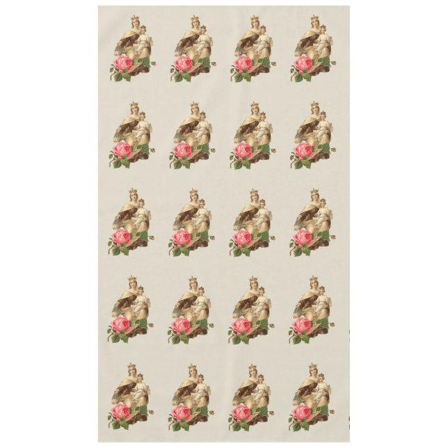 Our Lady of Mount Carmel Jesus Carmelite  Tablecloth (Front)