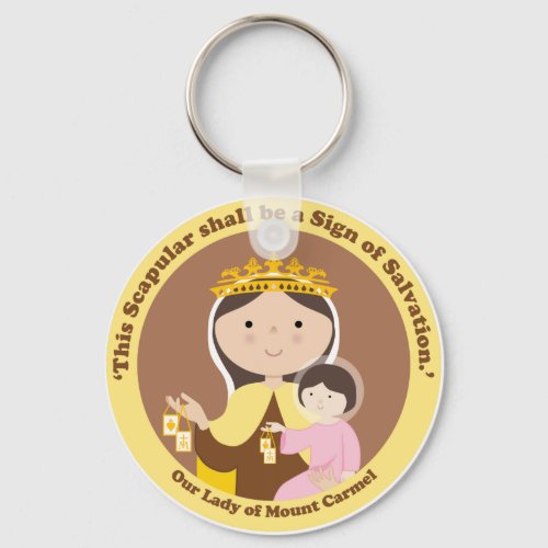 Our Lady of Mount Carmel Keychain