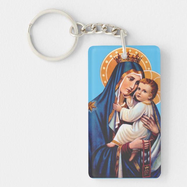 Our Lady of Mount Carmel Keychain (Front)