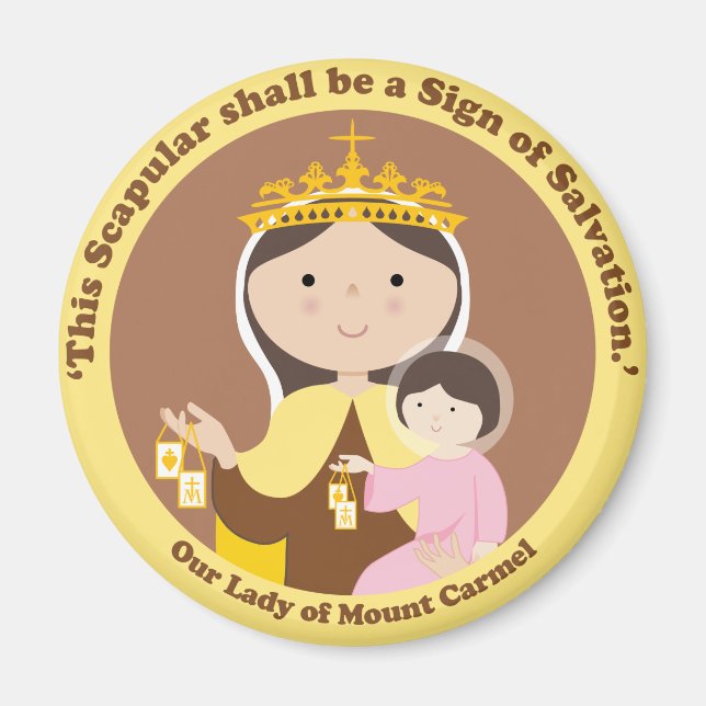 Our Lady of Mount Carmel Magnet (Front)