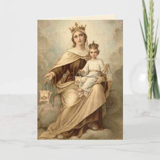 Our Lady of MOUNT CARMEL Mass Offering Card (Front)