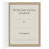 Our Lady of Mount Carmel Mass Offering Card (Inside (Right))