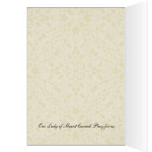 Our Lady of Mount Carmel Mass Offering Card (Inside (Left))